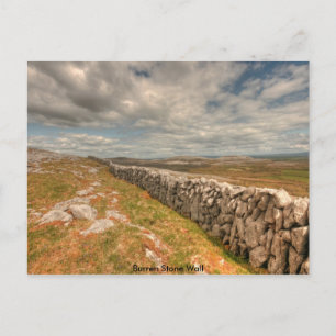 Burren Stone Wall Postkarte