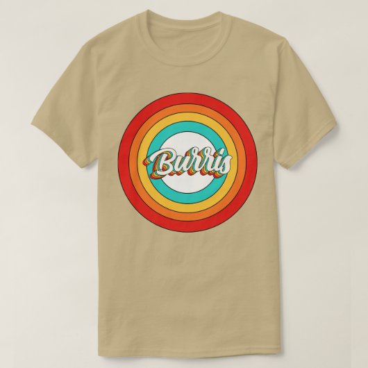 Burris Name Shirt Vintag Burris Circle (Design vorne)