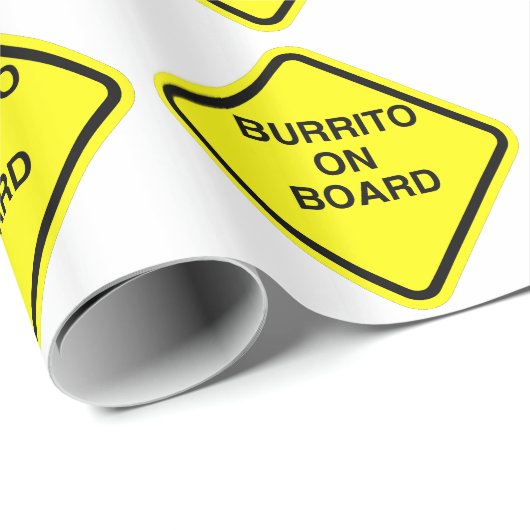 Burrito an Bord Geschenkpapier (Rolleneckpunkt)