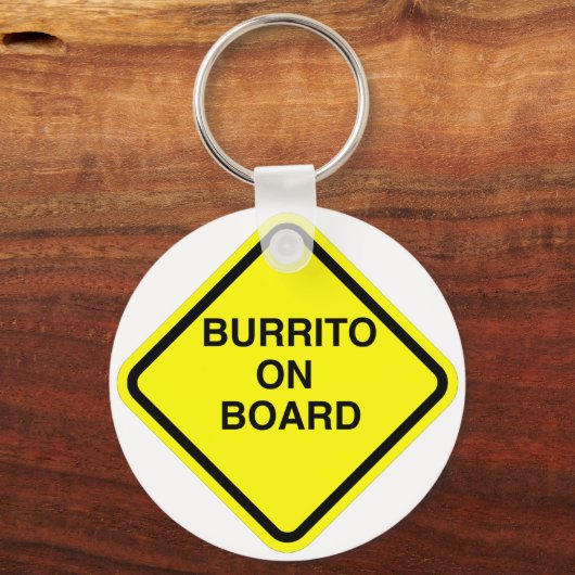 Burrito an Bord Schlüsselanhänger (Vorderseite)