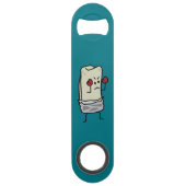 Burrito-Boxer-Kämpfer mit roten Boxhandschuhen Speedflaschenöffner (Vorderseite)