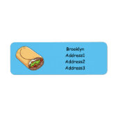 Burrito-Cartoon-Abbildung (Vorne)