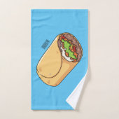 Burrito-Cartoon-Abbildung Badhandtuch Set (Handtuch)