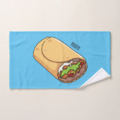 Burrito-Cartoon-Abbildung Badhandtuch Set (Handtuch)