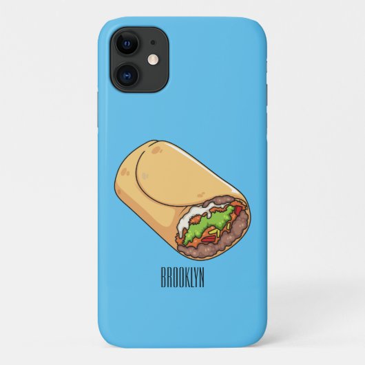 Burrito-Cartoon-Abbildung Case-Mate iPhone Hülle (Rückseite)