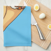 Burrito-Cartoon-Abbildung Geschirrtuch (Viertel Falte)