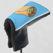 Burrito-Cartoon-Abbildung Golf Headcover (3/4 Vorderseite)