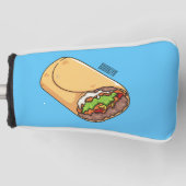 Burrito-Cartoon-Abbildung Golf Headcover (Vorderseite)