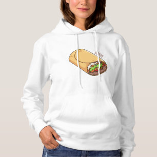 Burrito-Cartoon-Abbildung Hoodie