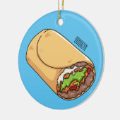Burrito-Cartoon-Abbildung Keramik Ornament (Links)
