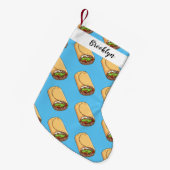 Burrito-Cartoon-Abbildung Kleiner Weihnachtsstrumpf (Vorderansicht (hängend))