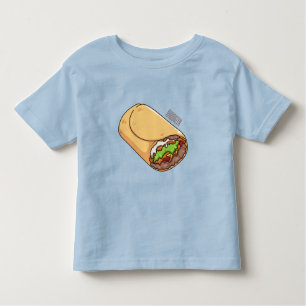 Burrito-Cartoon-Abbildung Kleinkind T-shirt
