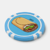 Burrito-Cartoon-Abbildung Pokerchips (Einzeln)