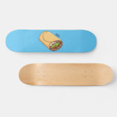 Burrito-Cartoon-Abbildung Skateboard (Horizontal)