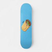 Burrito-Cartoon-Abbildung Skateboard (Vorne)
