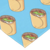 Burrito-Cartoon-Abbildung Tischdecke (Schrägansicht)