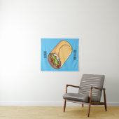 Burrito-Cartoon-Abbildung Wandteppich (Beispiel (Horizontal))