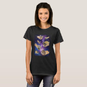 Burrito Cat und Taco Cat Space Galaxy Meme Tacocat T-Shirt (Vorne ganz)