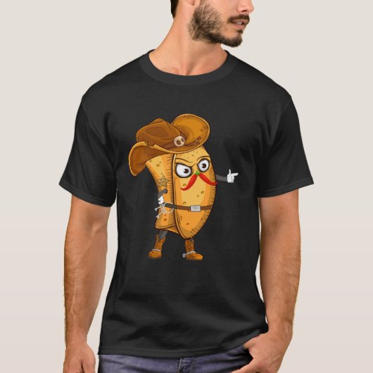 Burrito Cop  Mexican Food  Tacos Day 5 de Mayo T-Shirt (Vorderseite)