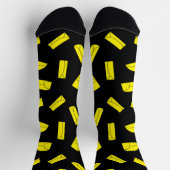 Burrito, Fajitas, Enchiladas Fun Tortilla Pattern Socken (Oben)