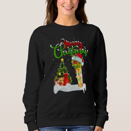 Burrito Food  Xmas Decorations Santa Burrito Chris Sweatshirt (Vorderseite)