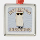 Burrito inkognito silbernes ornament (Vorne)