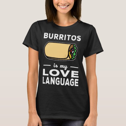 Burrito ist meine Liebe Taco Food Puff T-Shirt (Vorderseite)