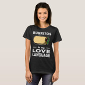Burrito ist meine Liebe Taco Food Puff T-Shirt (Vorne ganz)