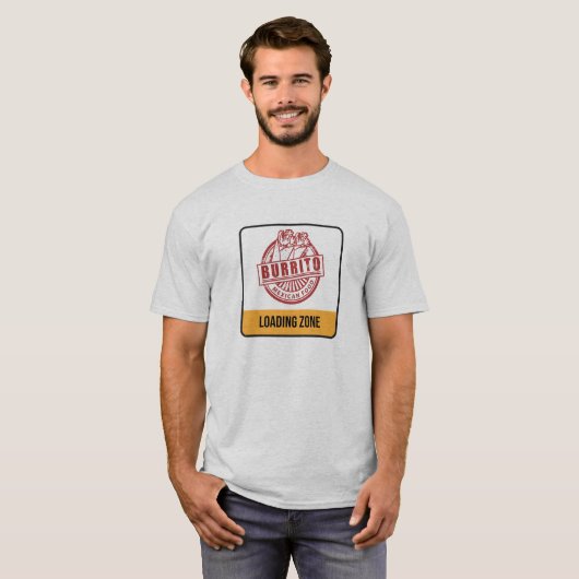 Burrito-Laden/Entleerungs-Zone T-Shirt (Vorne ganz)