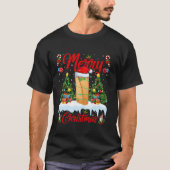 Burrito Merry Christmas Tree Lights Fast Food Burr T-Shirt (Vorderseite)