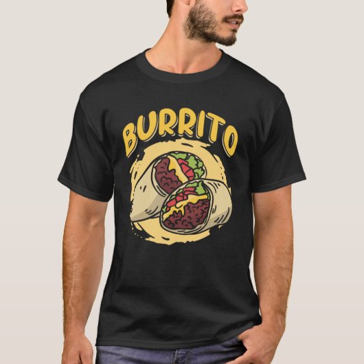 Burrito Taco Taquito Mexican Food für Chicano Koch T-Shirt (Vorderseite)