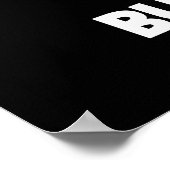 Burritoes Funny Burrito Pun Dark BG Poster (Ecke)