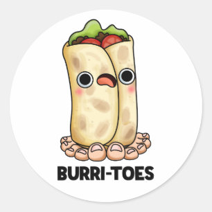 Burritoes Funny Burrito Pun Runder Aufkleber