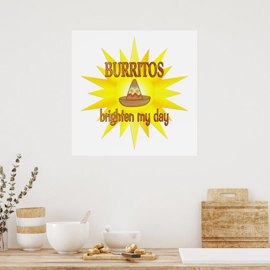 Burritos Brighten Poster (Küche)