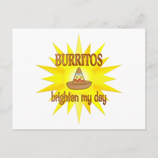 Burritos Brighten Postkarte (Vorderseite)