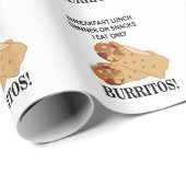 Burritos ich esse nur Burrito Geschenkpapier (Rolleneckpunkt)