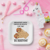 Burritos ich esse nur Burrito-Party Pappteller (Party)