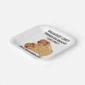 Burritos ich esse nur Burrito-Party Pappteller (Gewinkelt)