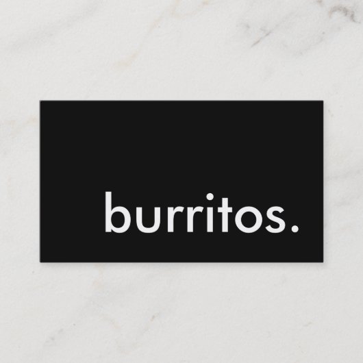 Burritos. LoyalitätsLochkarte Treuekarte (Vorderseite)