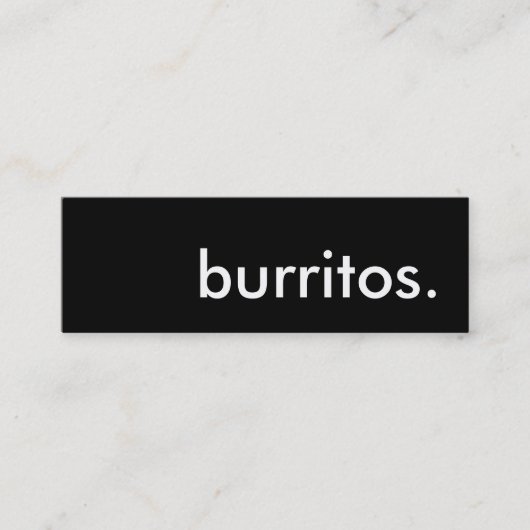 Burritos. LoyalitätsLochkarte Treuekarte (Vorderseite)