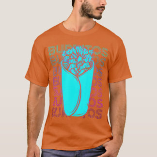Burritos Mexikanisches Essen Retro Mädchen T-Shirt