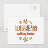 Burritos Nichts Besseres Postkarte (Vorne/Hinten)
