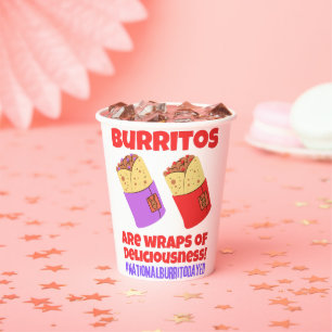Burritos sind Wracks der Leckerbissen Pappbecher