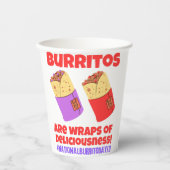 Burritos sind Wracks der Leckerbissen Pappbecher (Vorderseite)