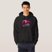 Burritos Synthwave 80s Retrowave Aesthetic Hoodie (Vorne ganz)