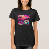 Burritos Synthwave 80s Retrowave Aesthetic T-Shirt (Vorderseite)