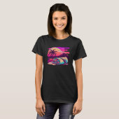 Burritos Synthwave 80s Retrowave Aesthetic T-Shirt (Vorne ganz)