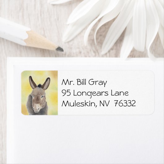 Burro-Adressetikett (Insitu)