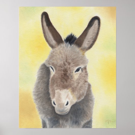 Burro Art Print Poster (Vorne)