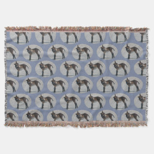Burro Frenzy Throw Blanket (blau) Decke